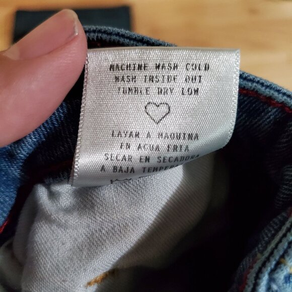 Cello Jeans Womens 3 Blue Cropped High-Rise Ripped Jeans Cotton Blend Denim - Picture 4 of 10